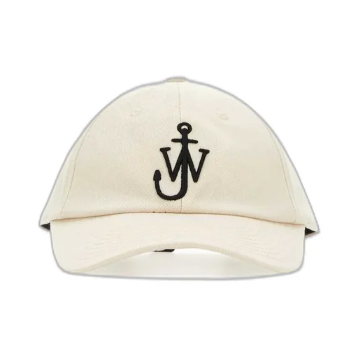Jw Anderson Curved Peak Logo Embroidered Baseball Cap