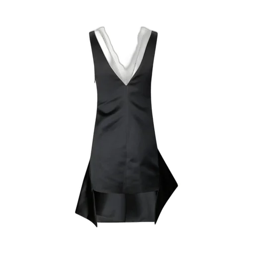 Jw Anderson Draped Hemline V-Neck Dress