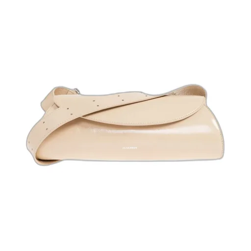 Jil Sander Logo Printed Shoulder Bag