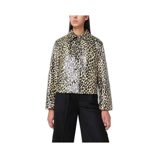 Jil Sander Leopard-Printed Long-Sleeved Jacket