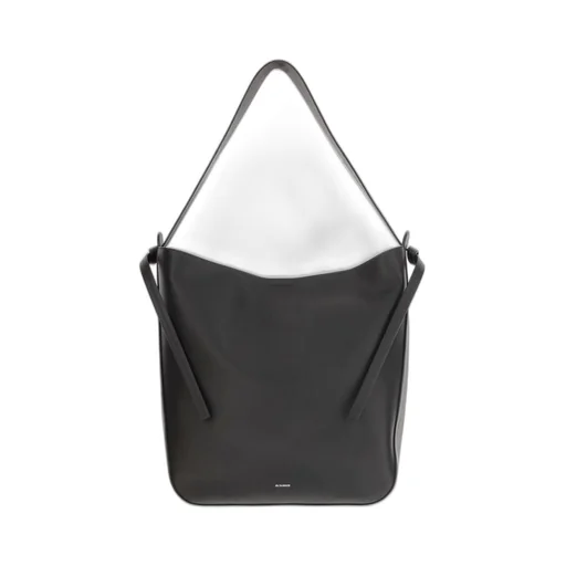 Jil Sander Logo Printed Shoulder Bag