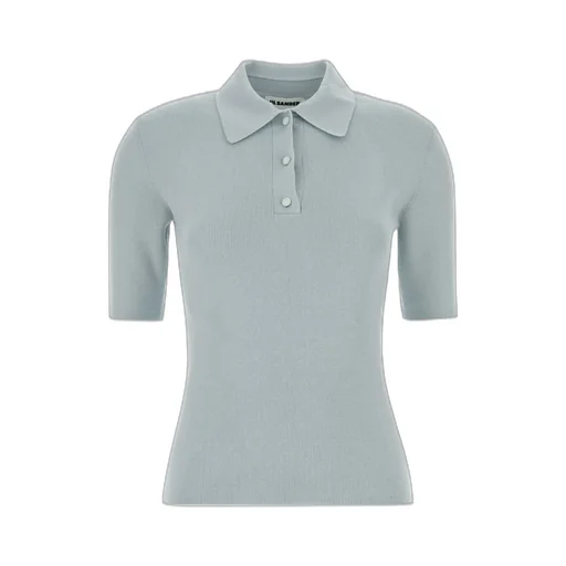 Jil Sander	Button Detailed Short-Sleeved Polo Jumper
