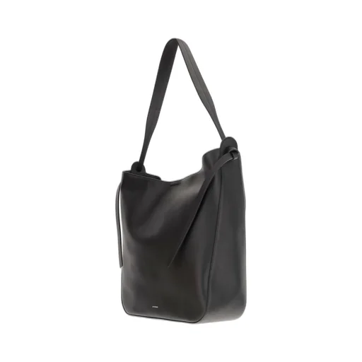 Jil Sander Logo Printed Shoulder Bag