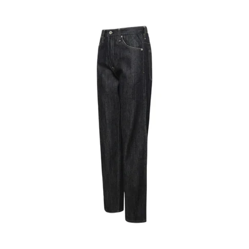 Jil Sander Contrast Stitching Tapered Jeans