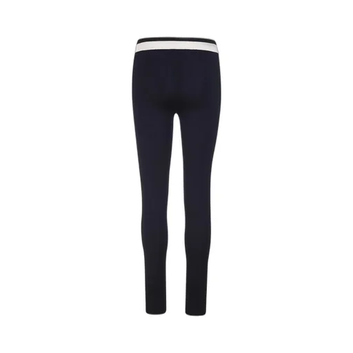 Jil Sander Contrast-Striped Stretch Knitted Leggings