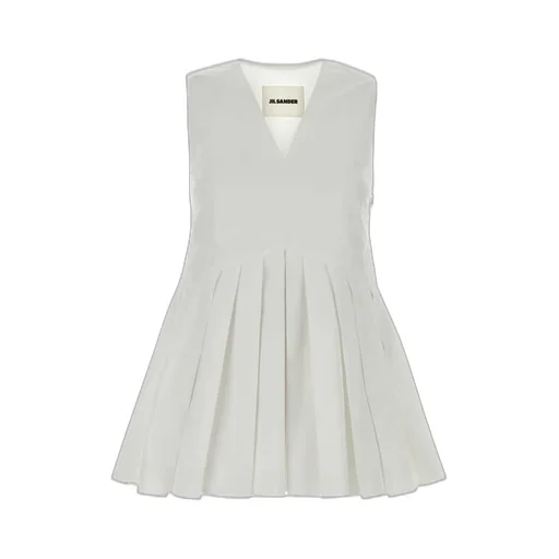 Jil Sander Poplin Pleated Top