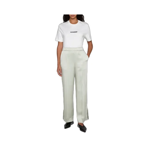 Jil Sander Elastic Waist Wide-Leg Trousers