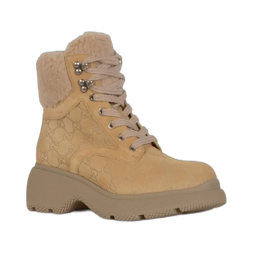 Gucci Lace-Up Ankle Boots