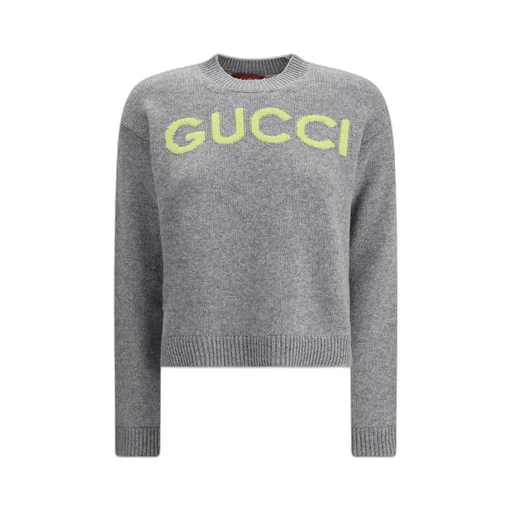 Gucci Logo Intarsia Knit Jumper