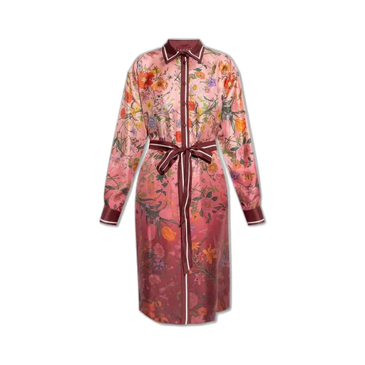 Gucci Printed Twill Shirt Dress