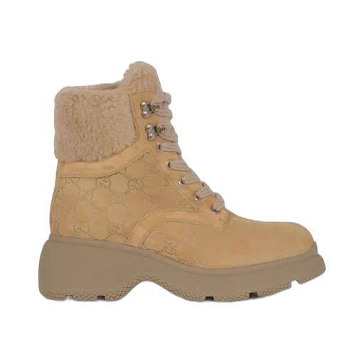 Gucci Lace-Up Ankle Boots