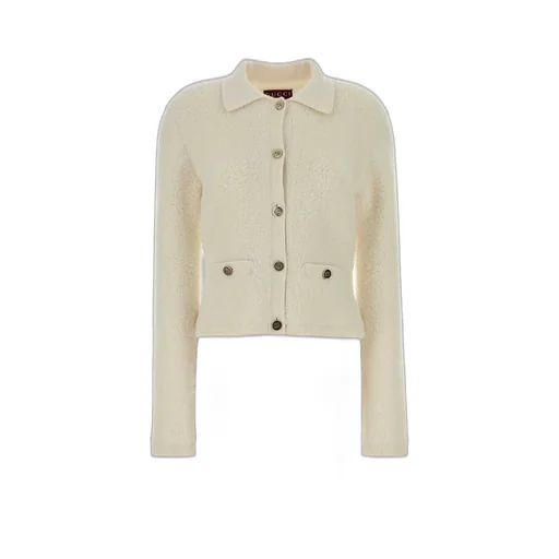 Gucci Bouclé Polo Cardigan