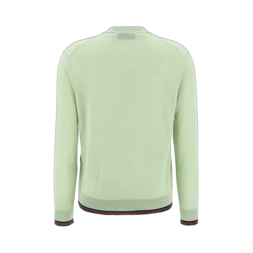 Gucci Web-Detailed Knitted Cardigan
