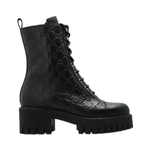 Gucci Lace-Up Ankle Boots