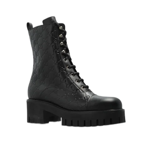 Gucci Lace-Up Ankle Boots