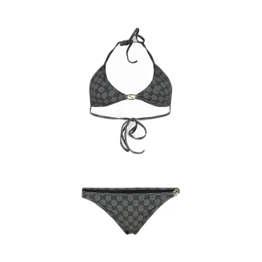 Gucci Printed Gg Stretch Jersey Bikini