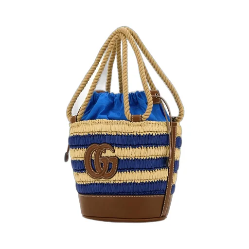 Gucci Woven Mini Bucket Bag