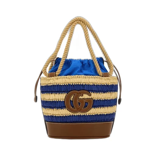 Gucci Woven Mini Bucket Bag