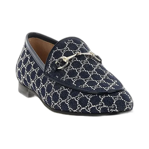 Gucci Gg Embellished Jordaan Loafers