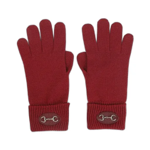 Gucci Horsebit Knit Gloves