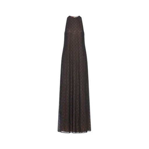Gucci Monogrammed Embellished Sleeveless Dress