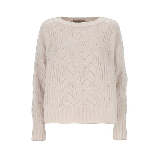 D.Exterior Cable Knit Sweater