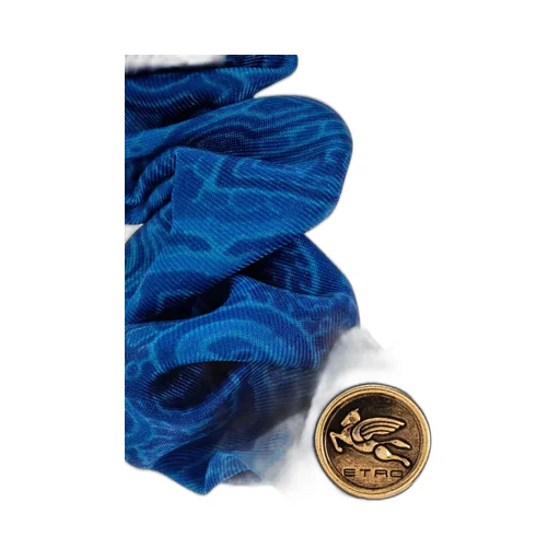 Etro Pegaso Logo Hair Scrunchie