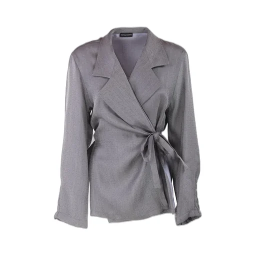 Emporio Armani Self-Tie Fastened Wrap Blazer