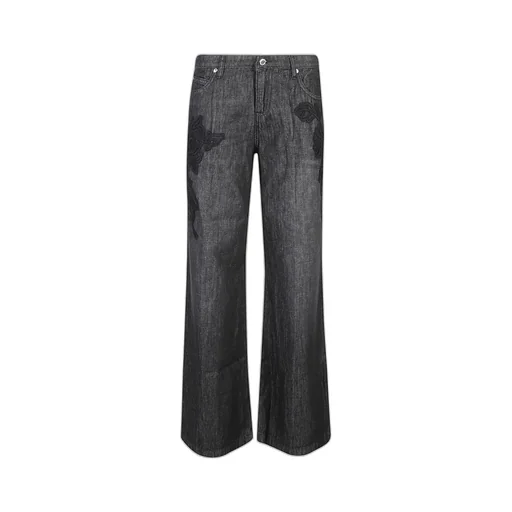 Ermanno Firenze Embroidered Bootcut Jeans