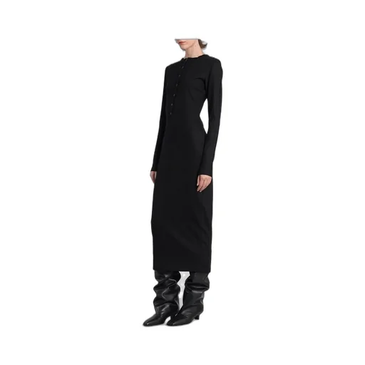 Entire Studios Long-Sleeve Buttoned Midi Dress