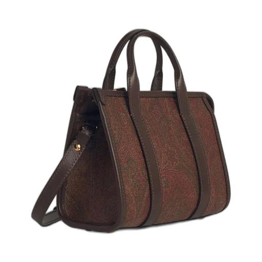 Etro Mini Paisley-Jacquard Zip Fastened Tote Bag
