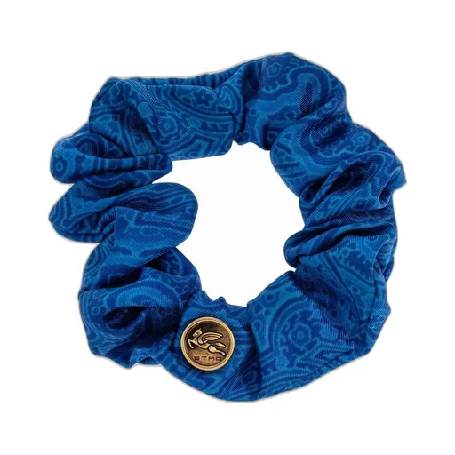 Etro Pegaso Logo Hair Scrunchie