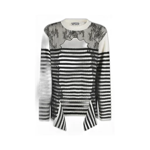 Essentiel Antwerp Insane Striped Lace Knitwear