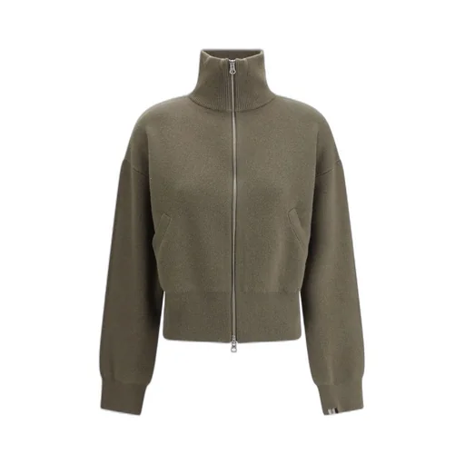 Extreme Cashmere Xtra Cute Cropped Zip Cardigan