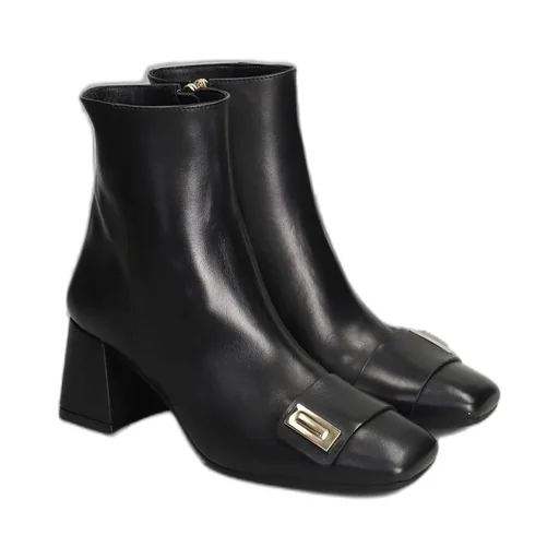 Evaluna Block Heel Ankle Boots