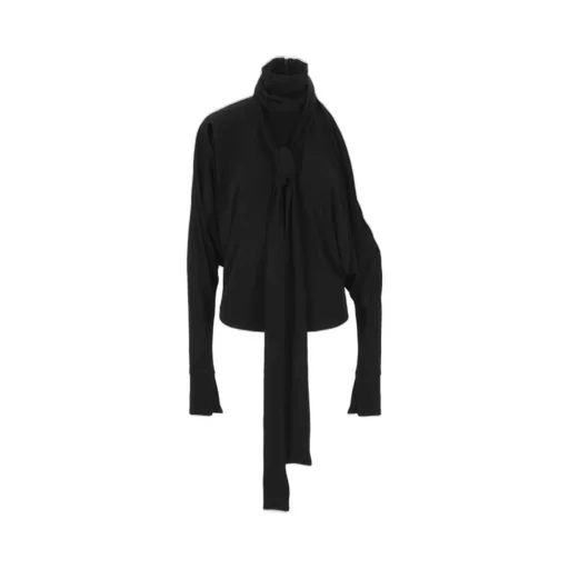 Francesco Murano Draped Scarf-Neck Top