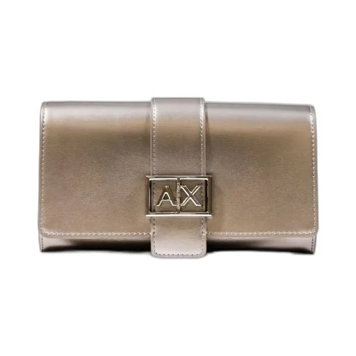 Armani Exchange Logo Detailed Chain Wallet