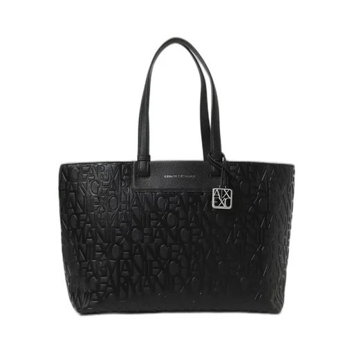Armani Exchange All-Over Embossed Tote Bag