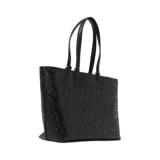 Armani Exchange All-Over Embossed Tote Bag