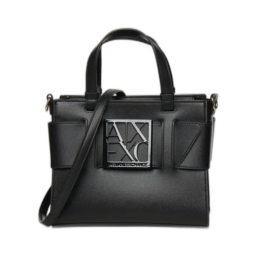 Armani Exchange Logo Structured Tote