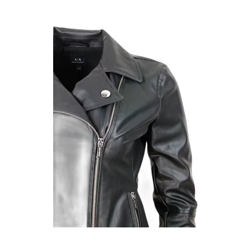 Armani Exchange Zipped Biker Jacket