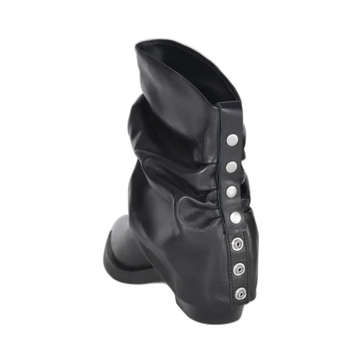 Ash Gathered Pointed-Toe Boots