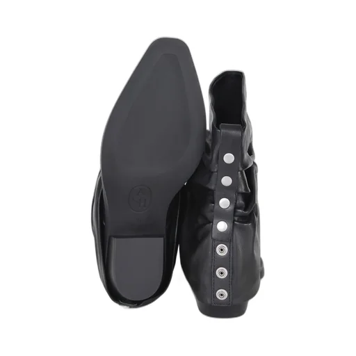 Ash Gathered Pointed-Toe Boots