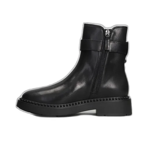 Ash Buckled Ankle Boots
