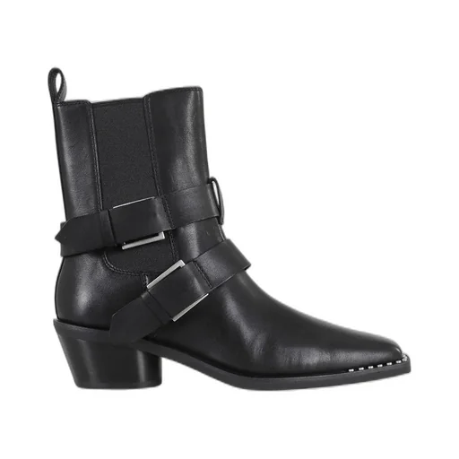 Ash Heron Belted Western Boots
