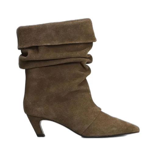 Ash Pointed-Toe Ankle Boots