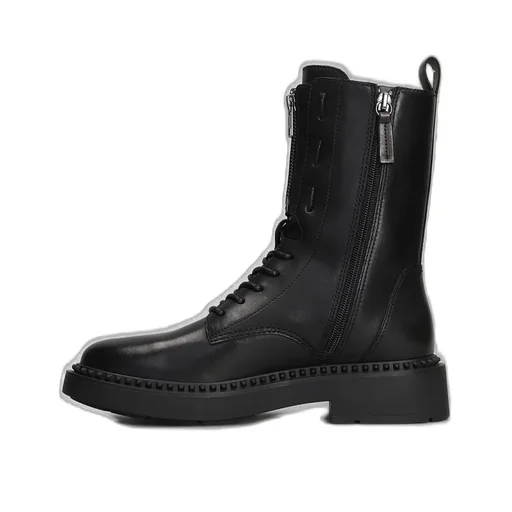 Ash Zipped Lace-Up Boots