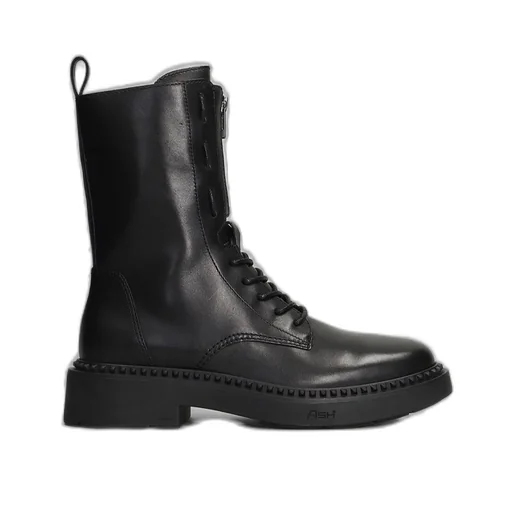 Ash Zipped Lace-Up Boots