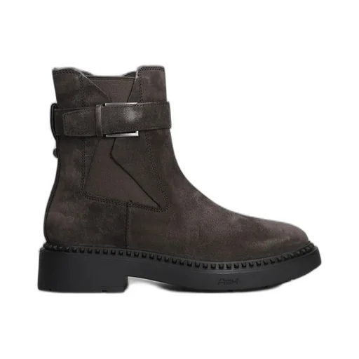 Ash Buckled Ankle Boots