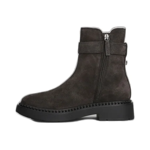 Ash Buckled Ankle Boots